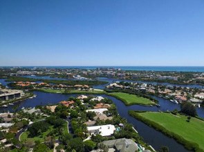 Aerial view near 3404 Barrow Island Rd