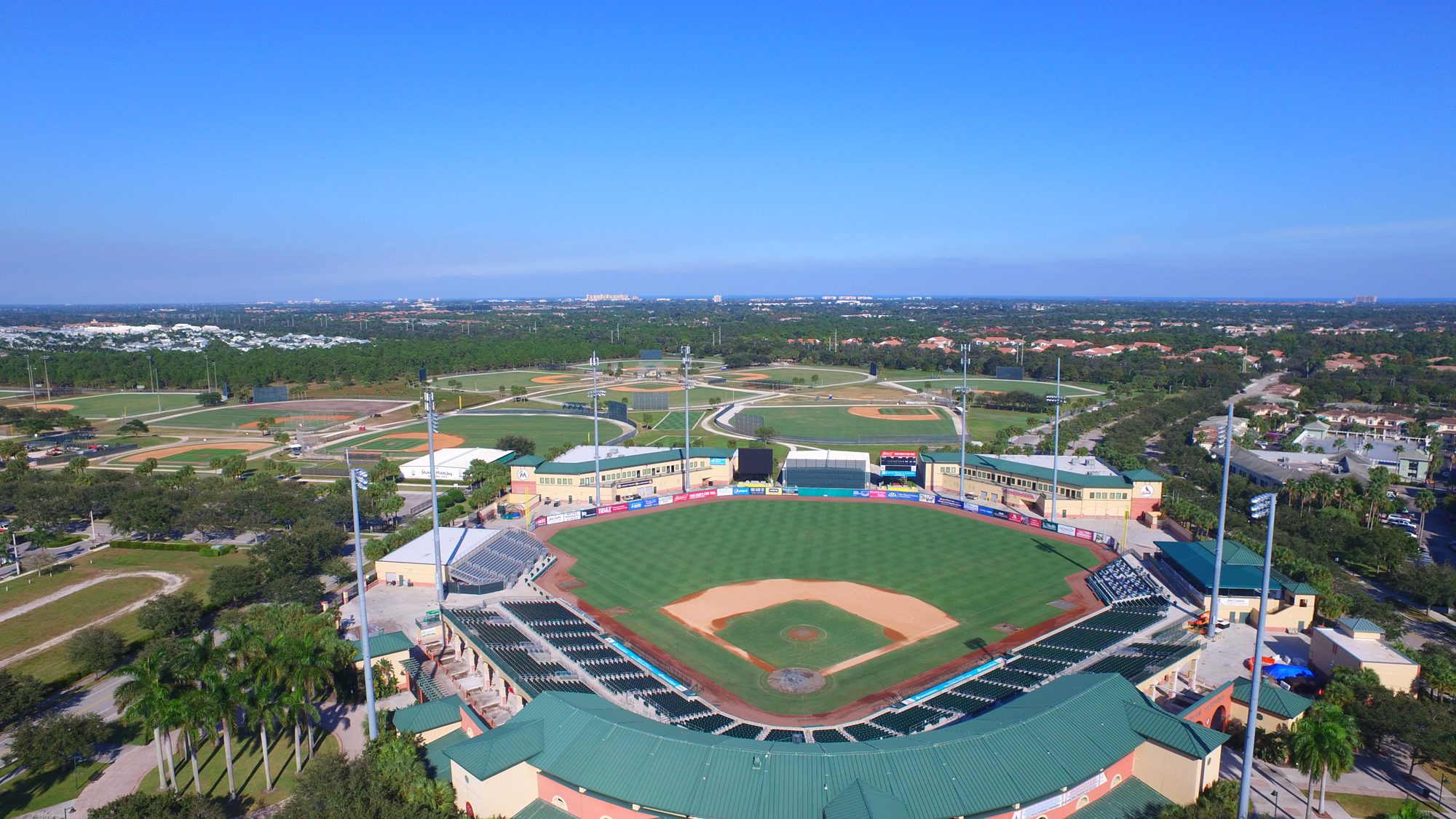 Roger Dean Stadium, spring training home of the Cardinals and Marlins