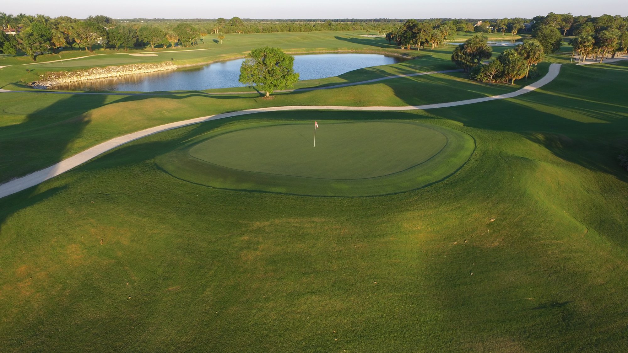 Jonathan's Landing condominiums and boat slips beside the golf course