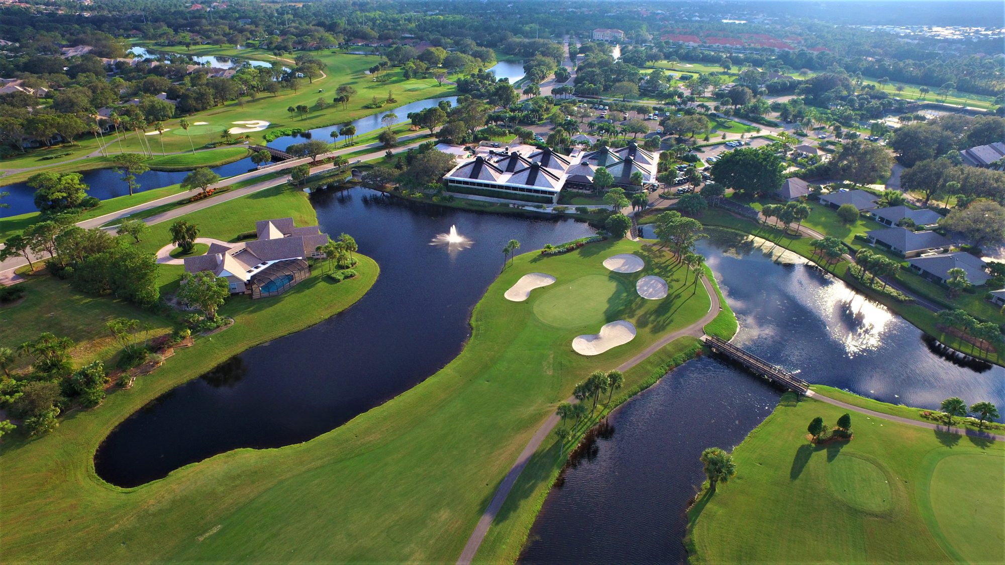 Mariner Sands fairways, waterways and footbridges