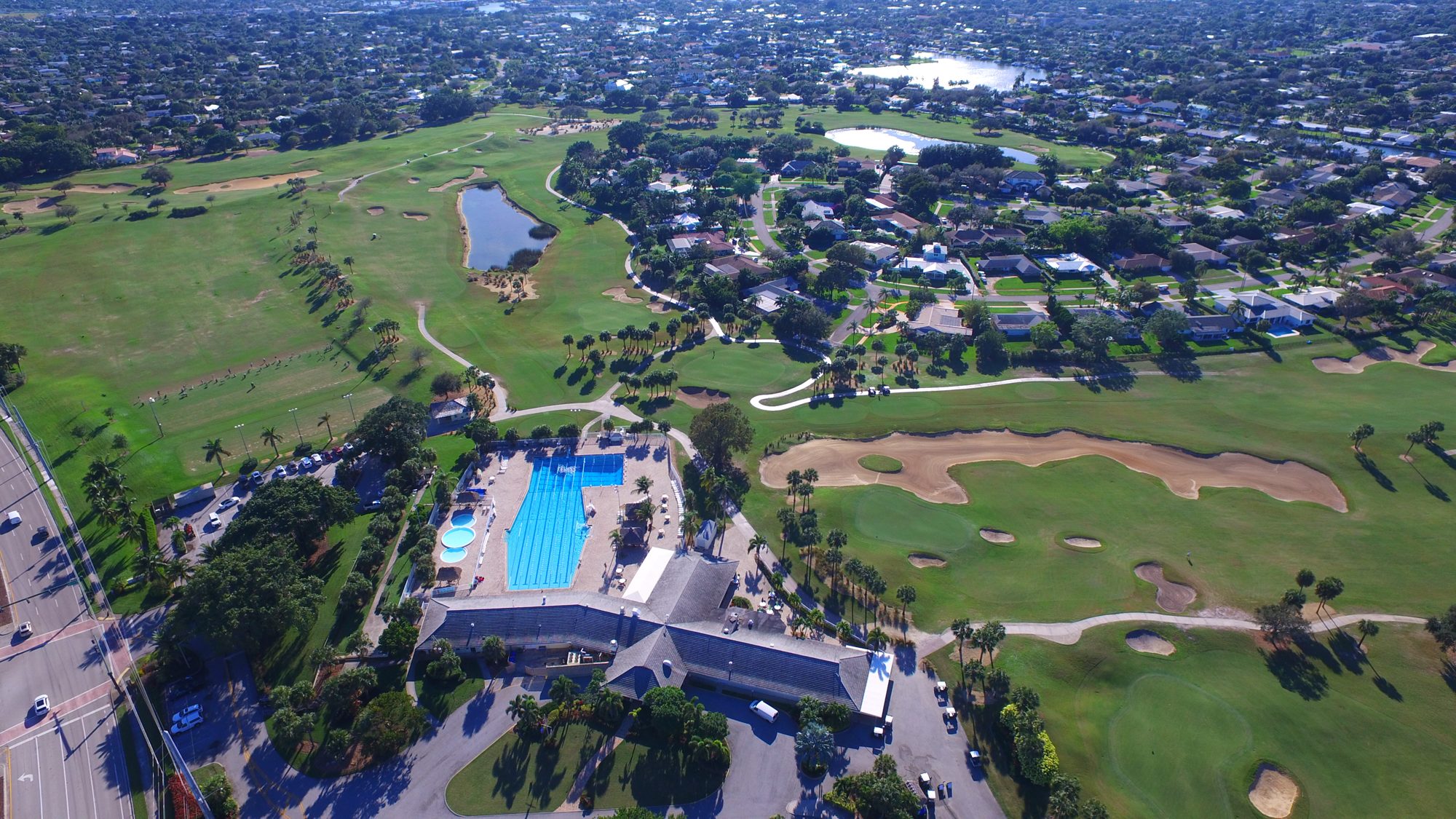 North Palm Beach Country Club with the Intracoastal, Singer Island and the ocean beyond